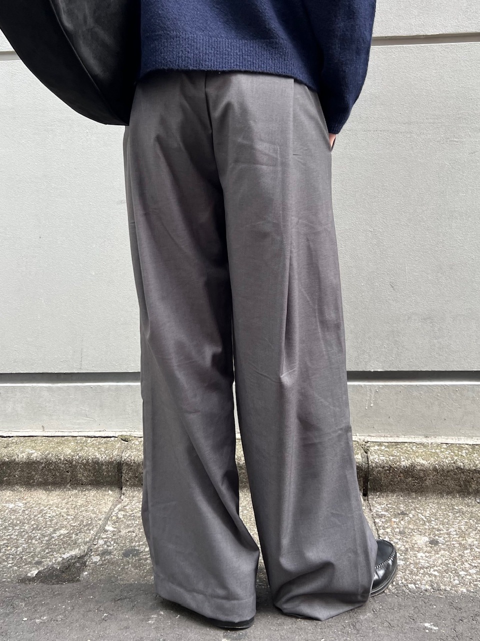 東京店WEB限定受注制【Chikashitsu +】wide tuck drape slacks / 【チカシツプラス】ワイドタックドレープスラックス (2color)