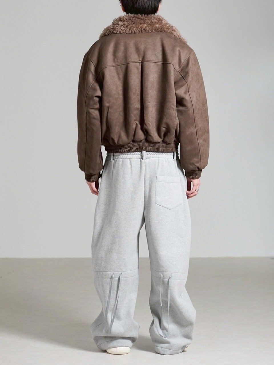 受注制【Chikashitsu +】layered heavy sweat pants / 【チカシツプラス】レイヤードヘビースウェットパンツ (2color)