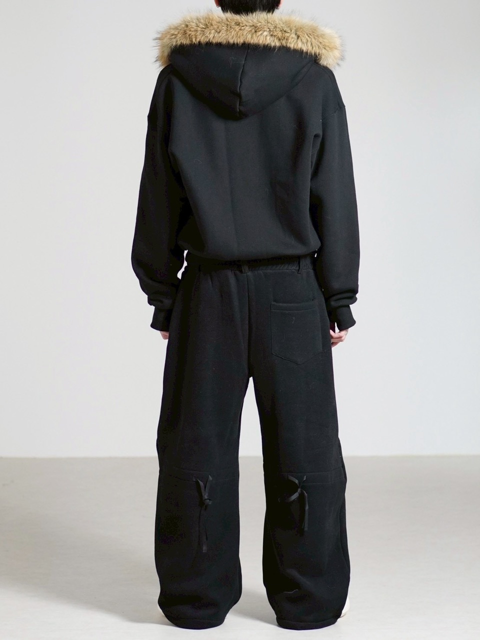 受注制【Chikashitsu +】layered heavy sweat pants / 【チカシツプラス】レイヤードヘビースウェットパンツ (2color)