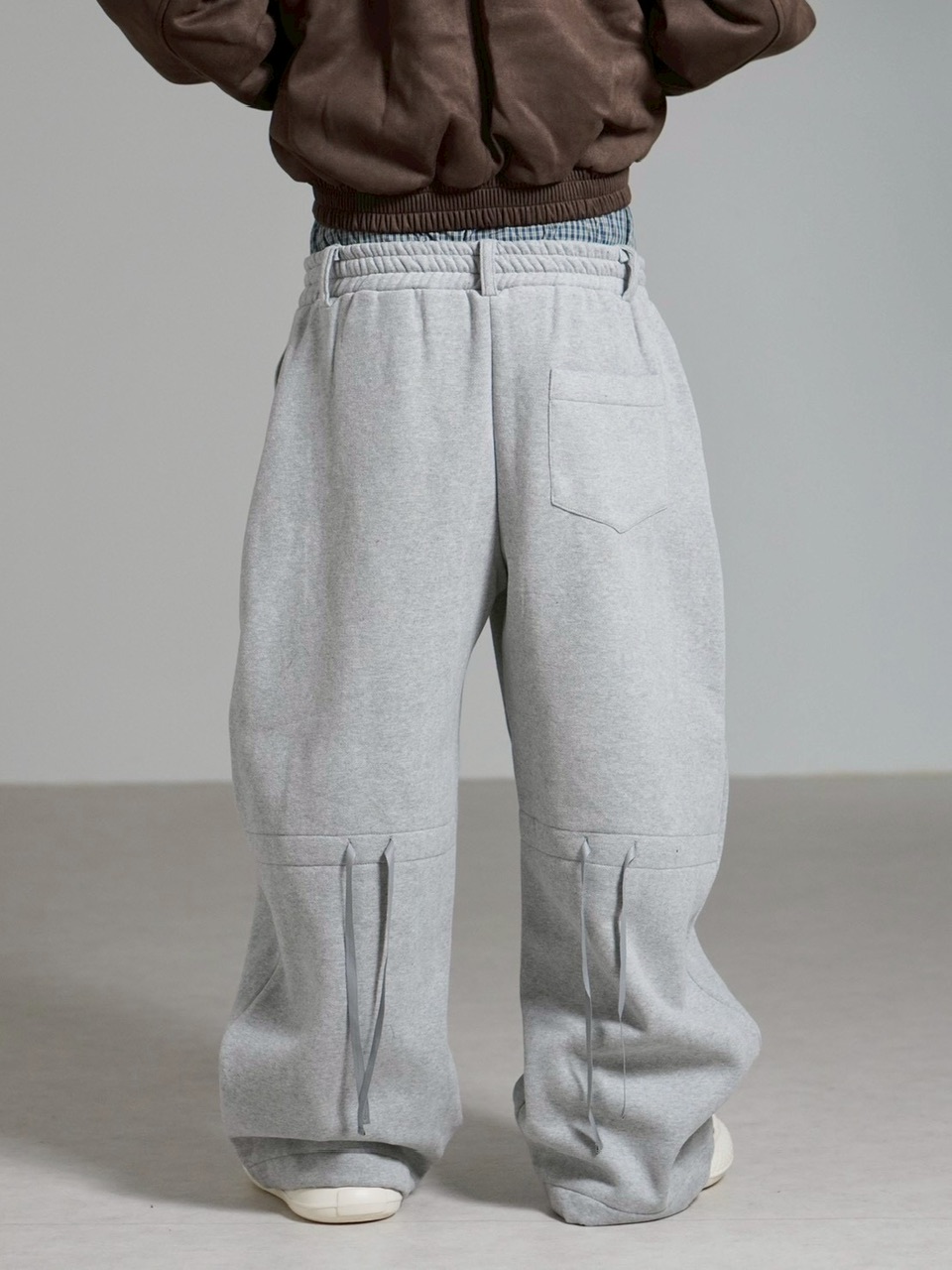 受注制【Chikashitsu +】layered heavy sweat pants / 【チカシツプラス】レイヤードヘビースウェットパンツ (2color)