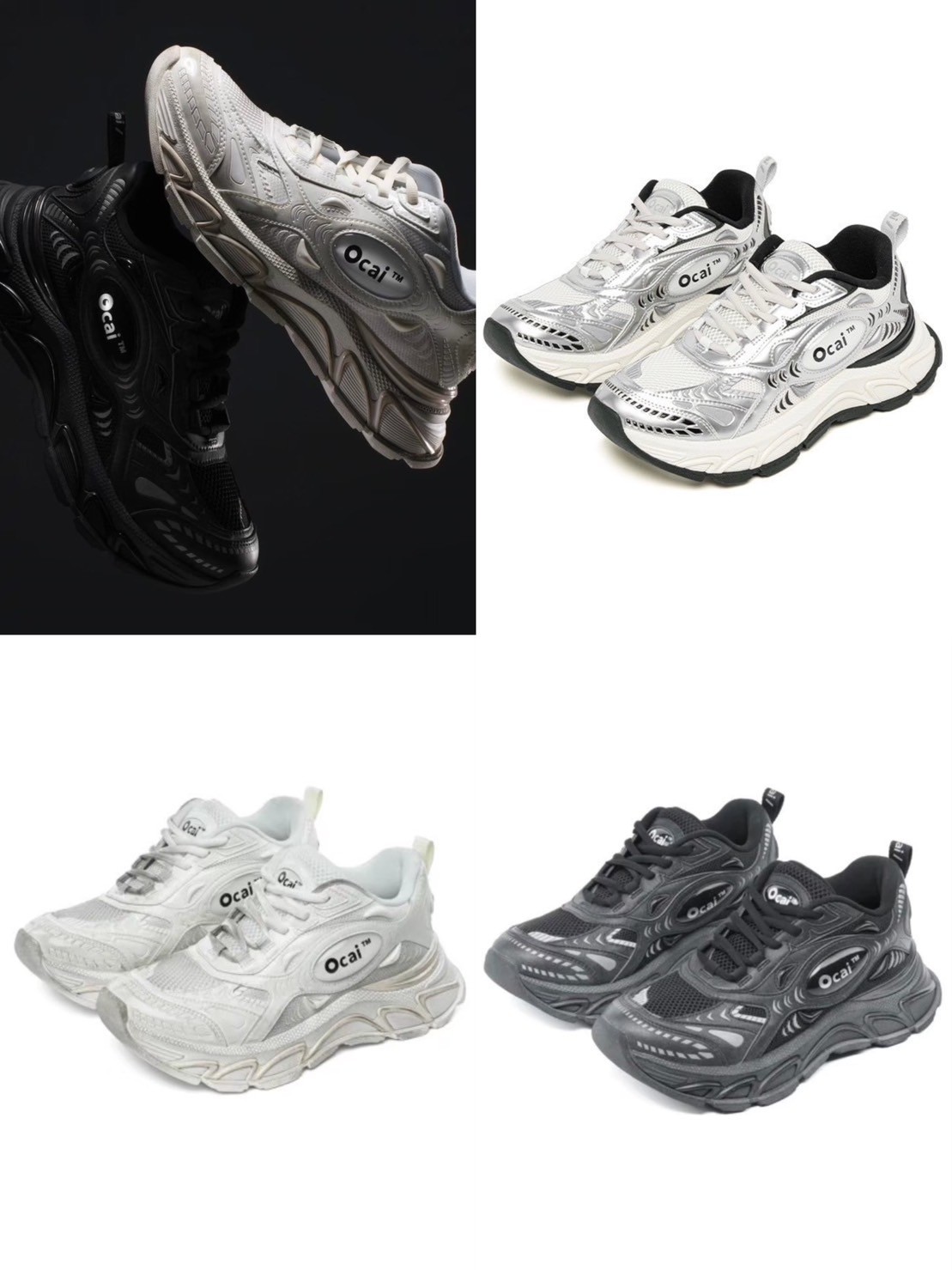 【超美品】OCAI/オカイ/RUN TECH/シルバー / 37（24cm） 超美品】OCAI/オカイ/RUN TECH/シルバー / 37（24cm） Ocai