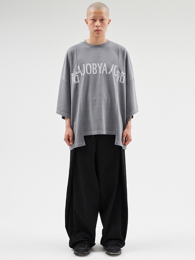 【AJO AJOBYAJO】24FW★ Tri Logo Mixed Washed T-Shirt 4/18再入荷【AJOBYAJO】Tri Logo Mixed T-Shirt | OUR BRAND