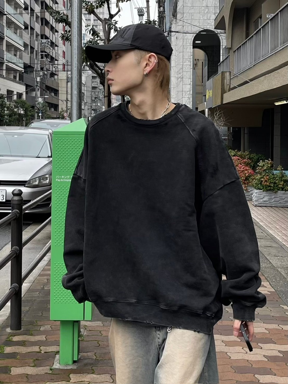 chikashitsu + スウェット　セットアップ　ブラック Chikashitsu +（チカシツプラス）の「【Chikashitsu + ORIGINAL