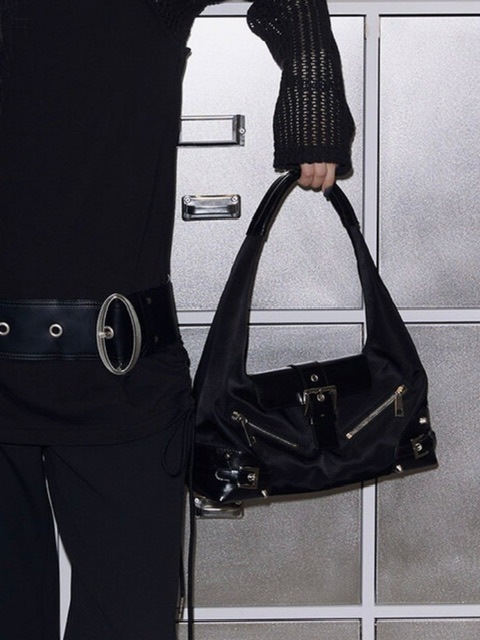 5/19再入荷【NOT KNOWING】Small Moto Hobo Bag | OUR BRAND,NOT