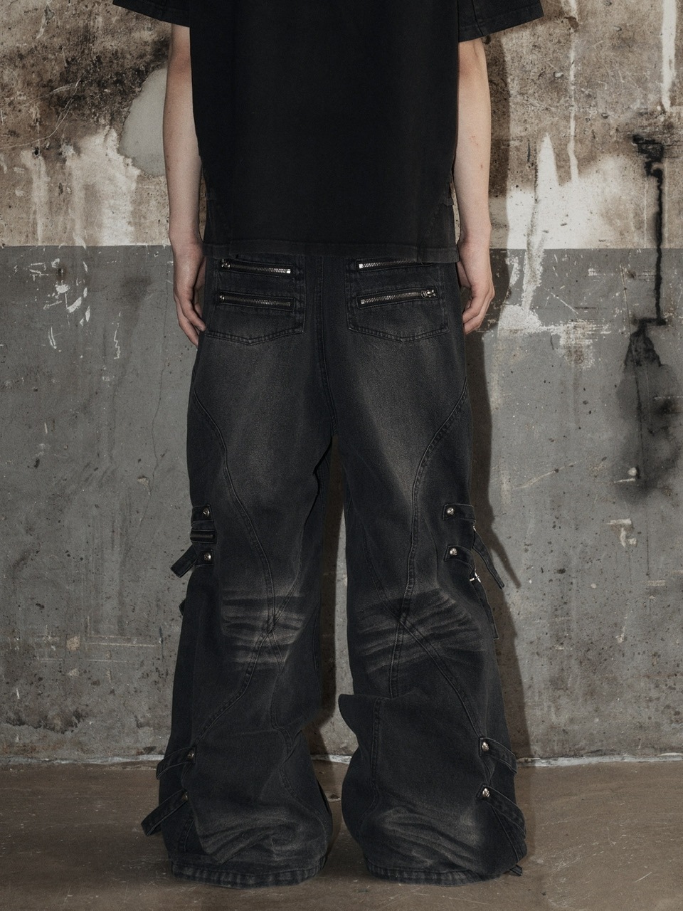 Rosen Kreuz】the taste“V” WIDE OVERFIT SET UP PANTS | OUR