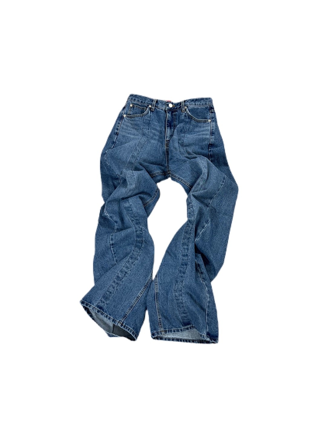 受注制【Chikashitsu +】wire design denim pants