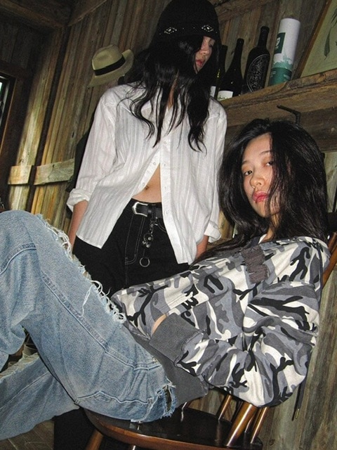 2/14再入荷【AAKAM】Contrast Logo Zip-up Hoodie / 【アーカム