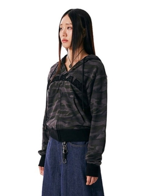 ◆AAKAM Contrast Logo Button Hoodie/2色◆ 2/14再入荷【AAKAM】Contrast Logo Zip-up Hoodie | OUR BRAND