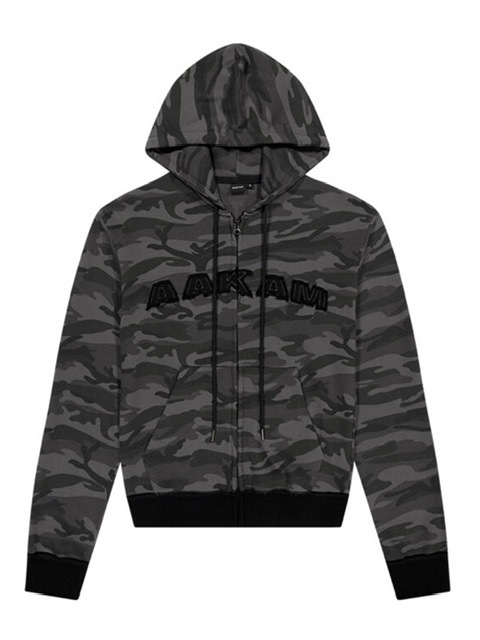 2/14再入荷【AAKAM】Contrast Logo Zip-up Hoodie | OUR BRAND