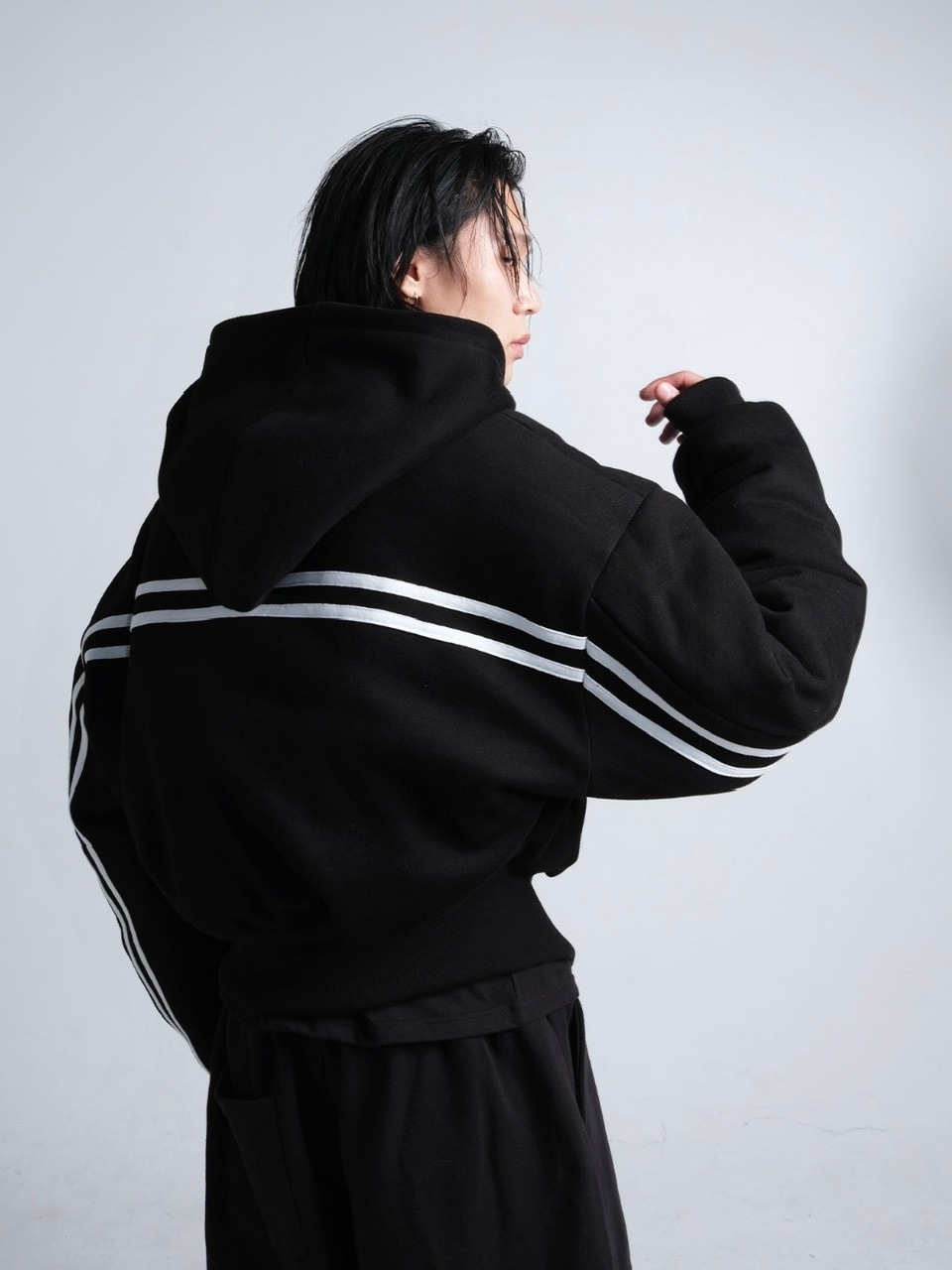 IFEELLUCKY】paded track hood zip up | OUR BRAND,IFEELLUCKY