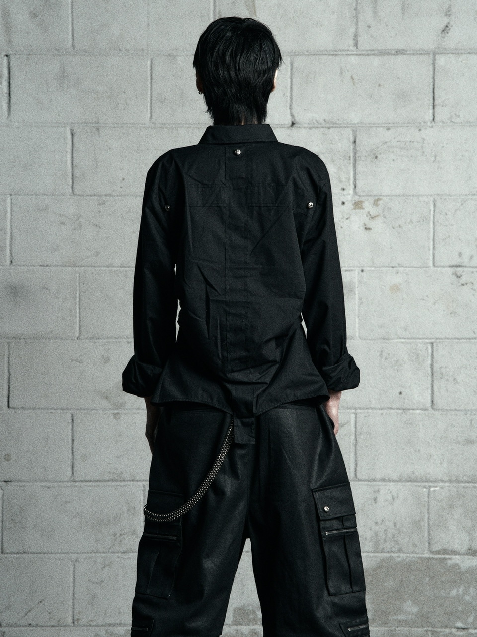 Rosen Kreuz】BACK CROSS CROPPED SHIRT Rosen Kreuz】BACK CROSS CROPPED SHIRT | OUR BRAND,Rosen