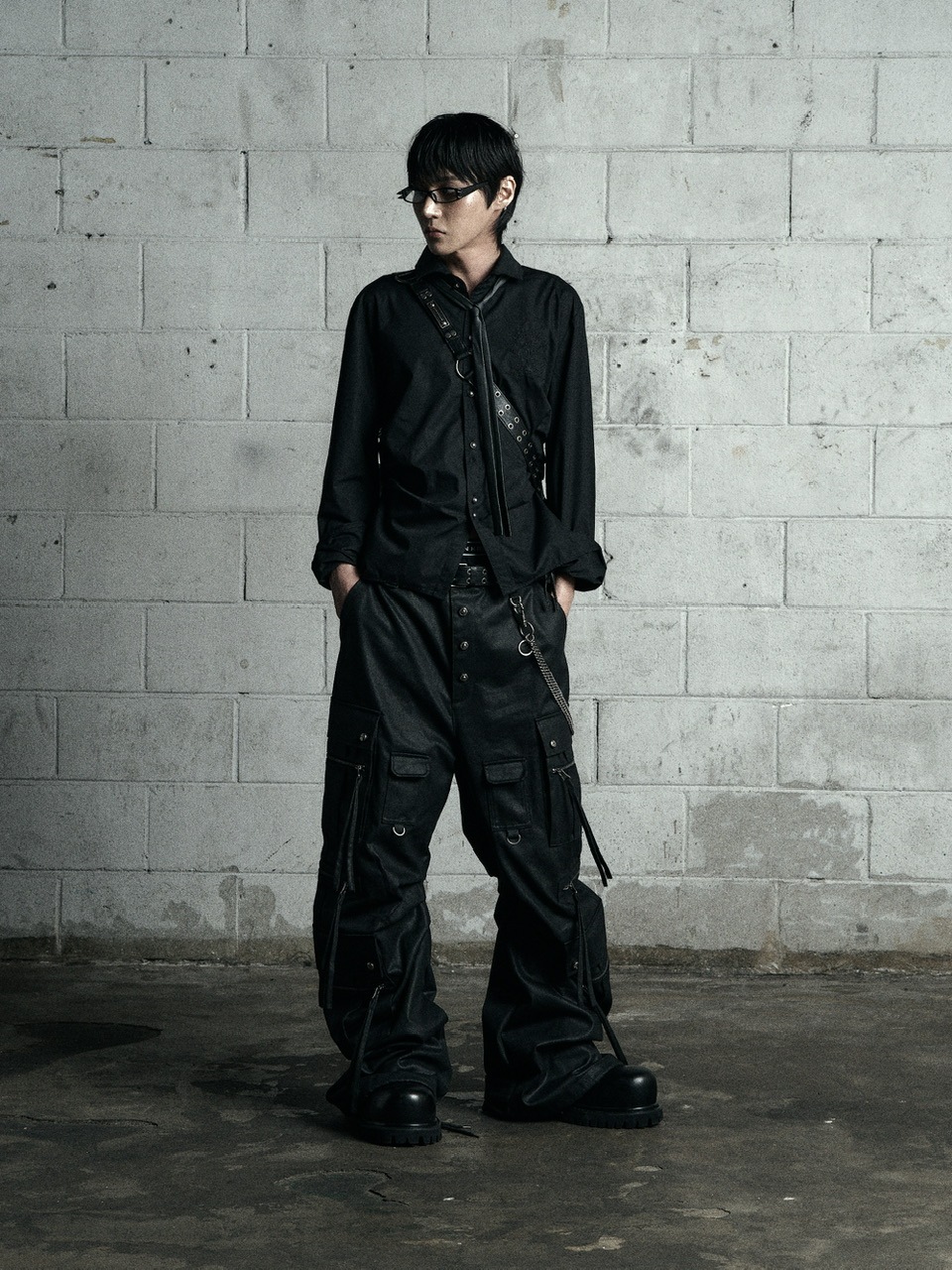 【Rosen Kreuz】BACK CROSS CROPPED SHIRT Rosen Kreuz】BACK CROSS CROPPED SHIRT | OUR BRAND,Rosen