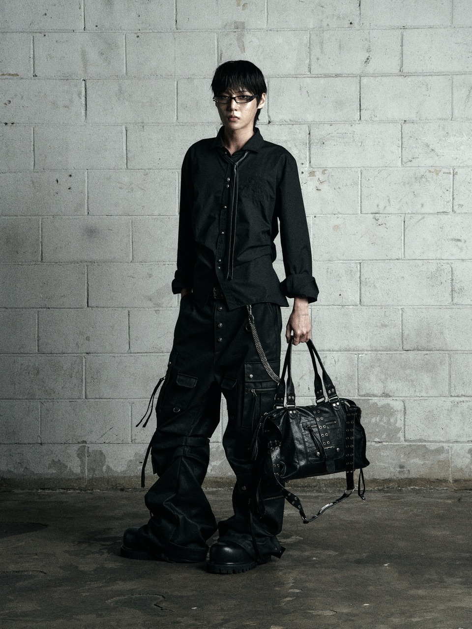【Rosen Kreuz】BACK CROSS CROPPED SHIRT Rosen Kreuz】BACK CROSS CROPPED SHIRT | OUR BRAND,Rosen