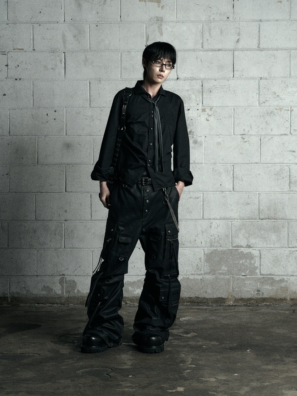 Rosen Kreuz】BACK CROSS CROPPED SHIRT | OUR BRAND,Rosen