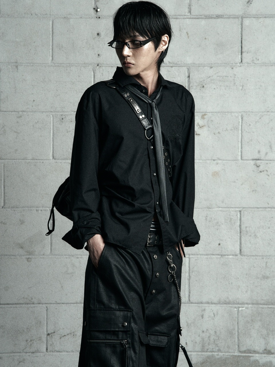 Rosen Kreuz】BACK CROSS CROPPED SHIRT | OUR BRAND,Rosen Kreuz