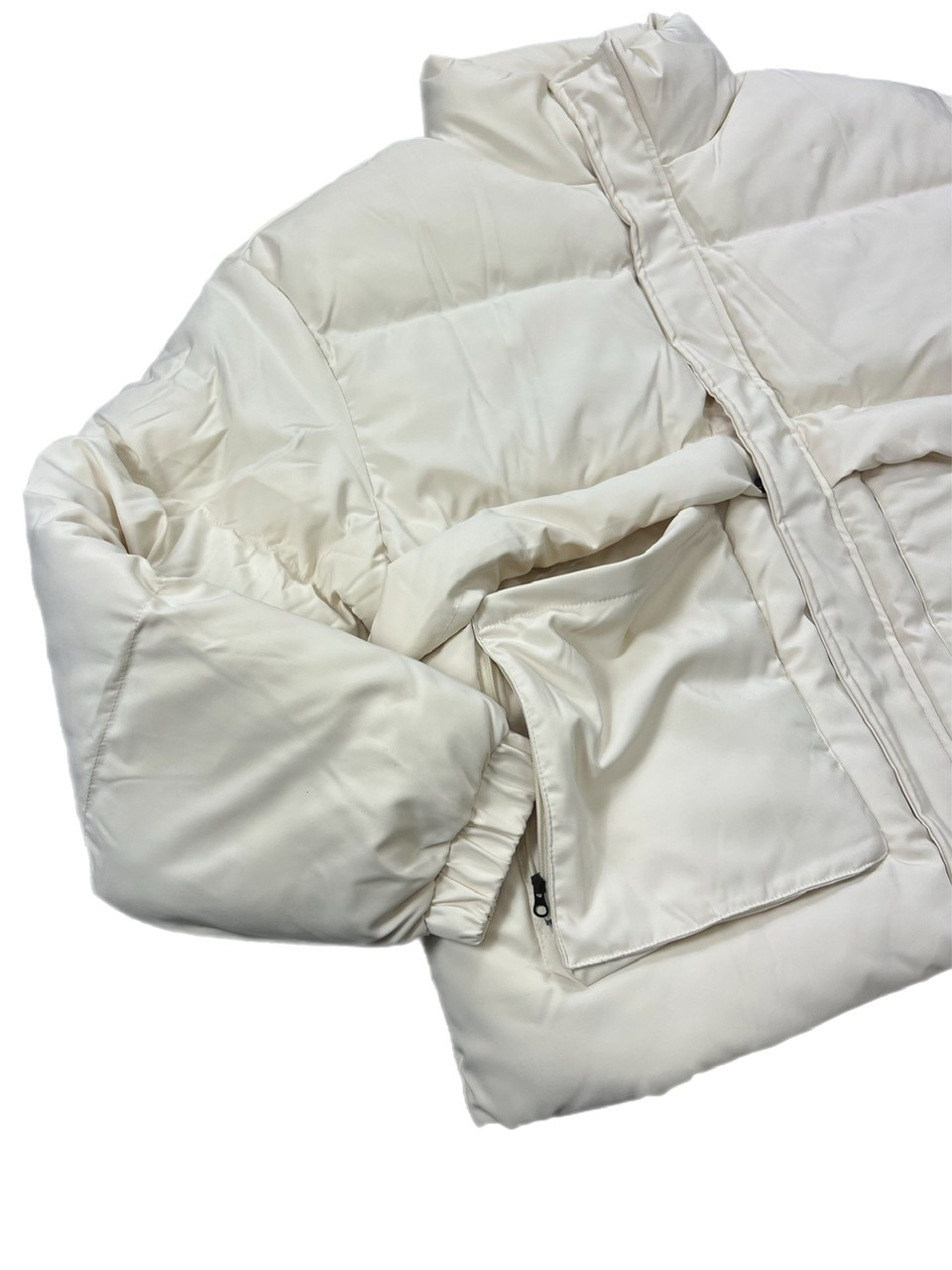 Chikashitsu +】cropped pocket padding jacket (4color