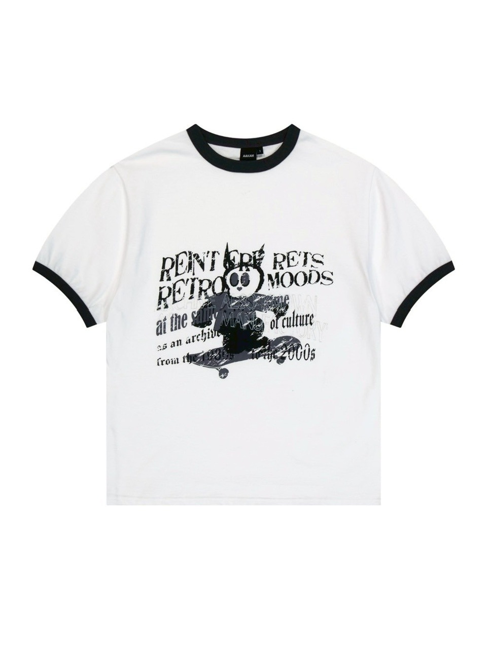 AAKAM】Cracked Letter Ringer Top | OUR BRAND,AAKAM AAKAM】Cracked Letter Ringer Top | OUR BRAND,AAKAM