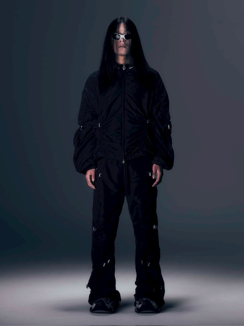 【DIG YOUR OWN GRAVE】SYN-EDGE PANTS /【ディグユアオウングレイブ】テックフレアパンツ