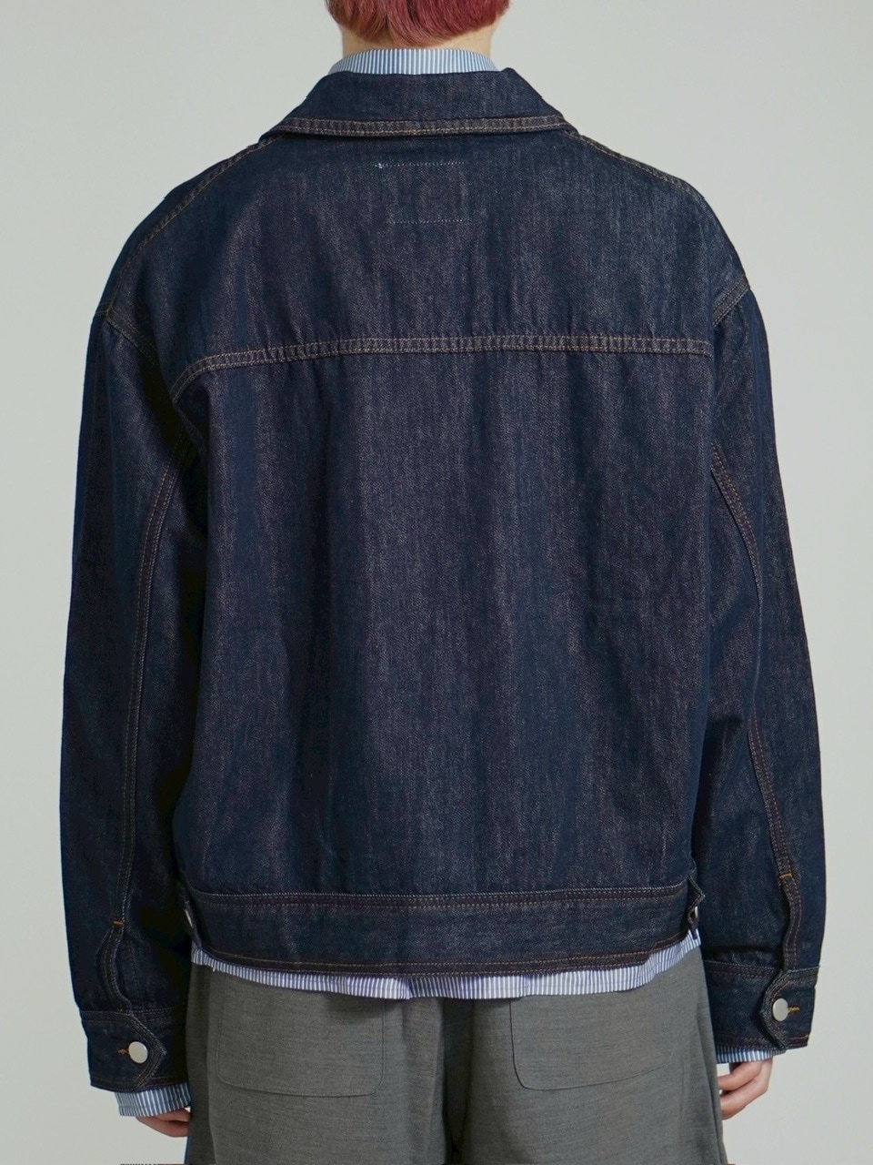 受注制【Chikashitsu +】2 pocket rigid denim jacket