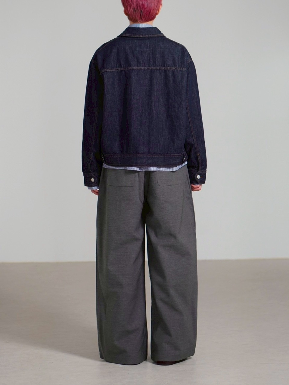 受注制【Chikashitsu +】2 pocket rigid denim jacket