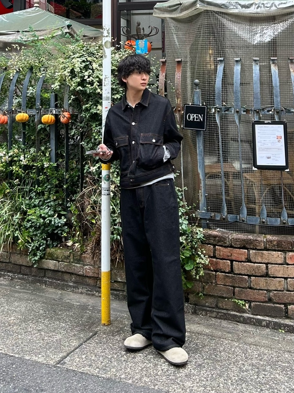 受注制【Chikashitsu +】2 pocket rigid denim jacket