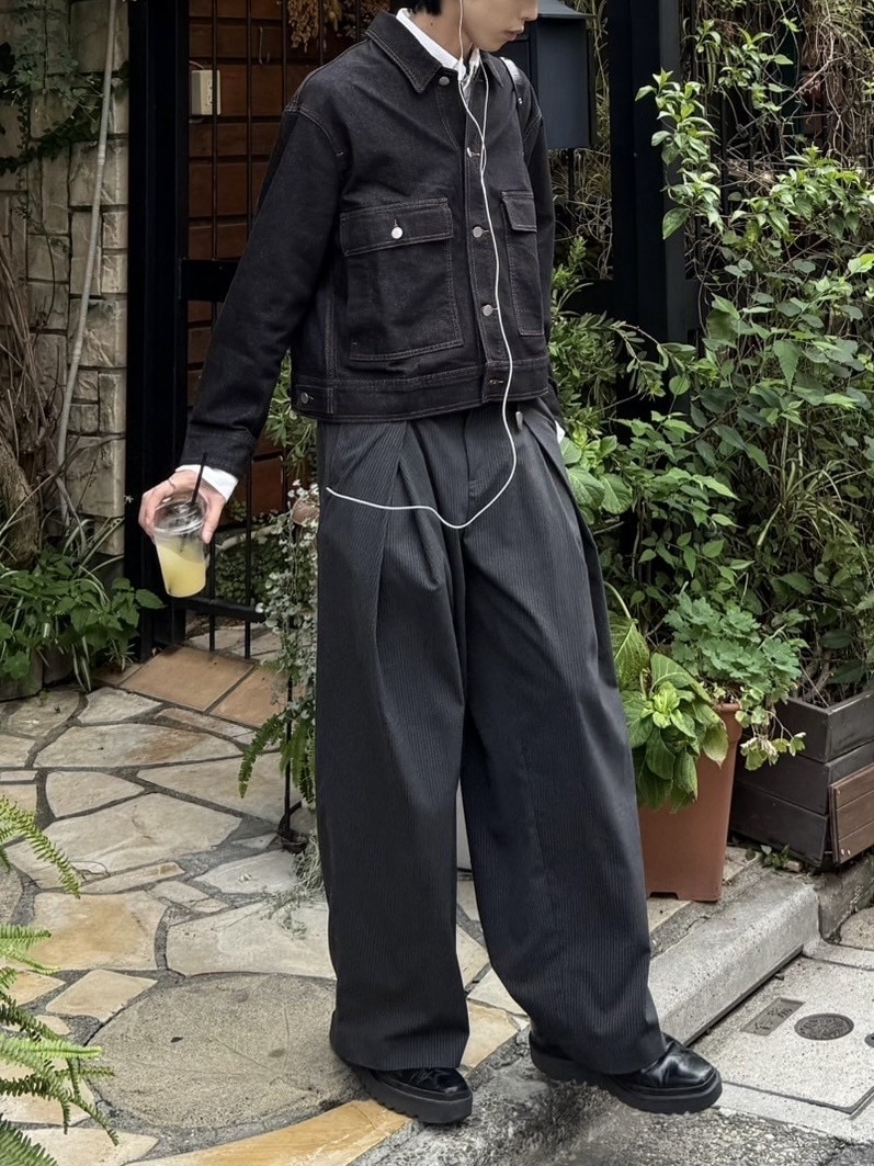 受注制【Chikashitsu +】2 pocket rigid denim jacket