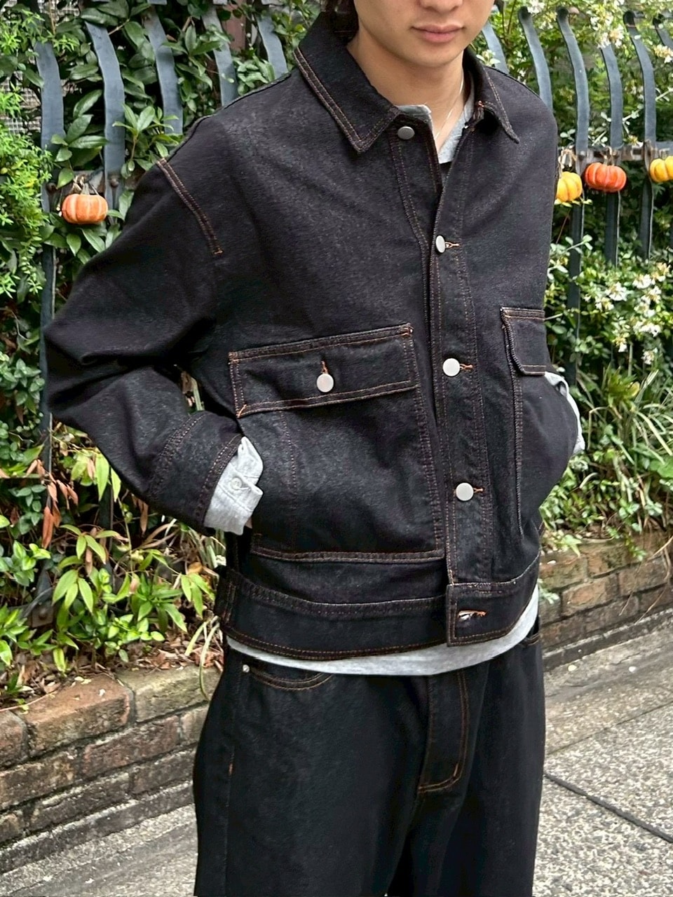 r*様 Chikashitsu＋ デニムジャケット 楽天市場】正規品 【 Chikashitsu + set up curve denim jacket