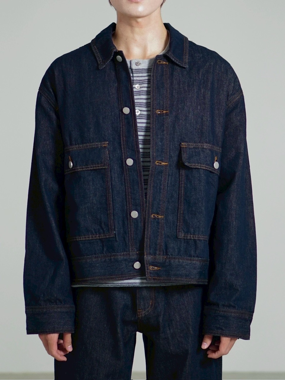 r*様 Chikashitsu＋ デニムジャケット 楽天市場】正規品 【 Chikashitsu + set up curve denim jacket