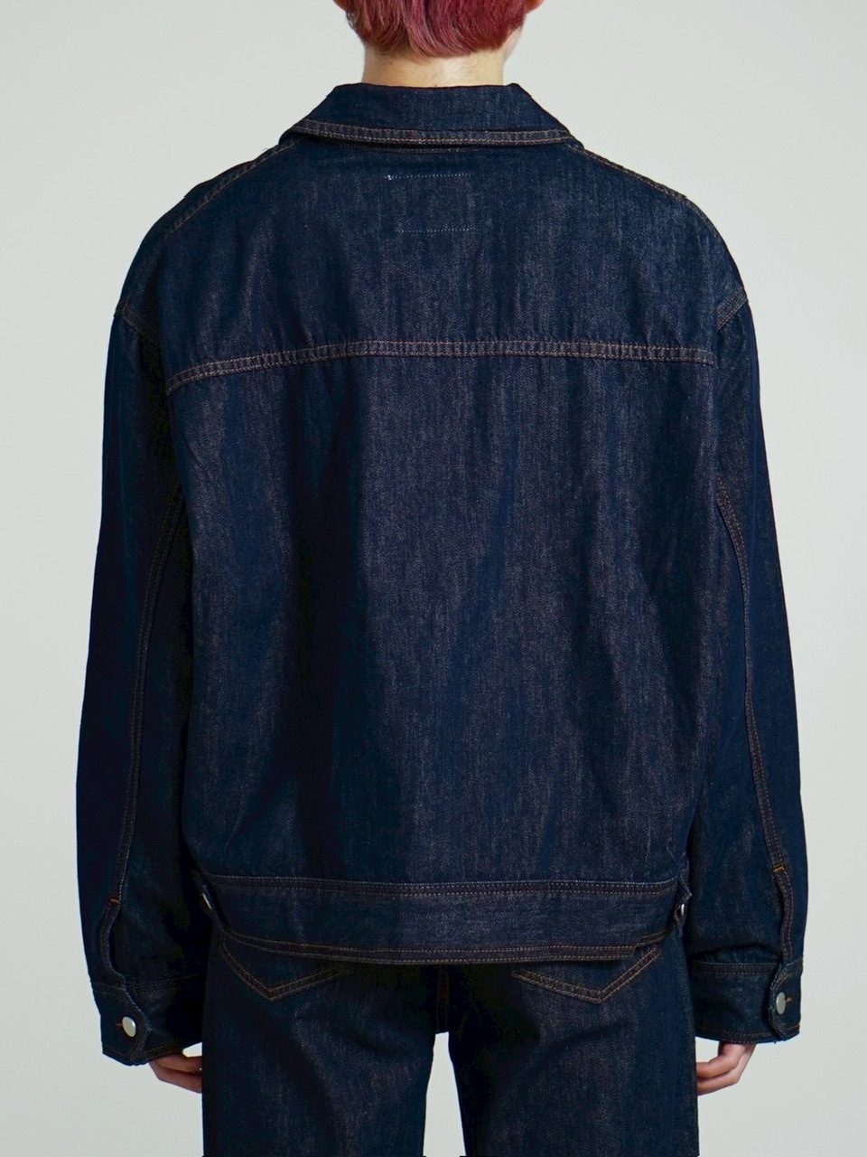 受注制【Chikashitsu +】2 pocket rigid denim jacket