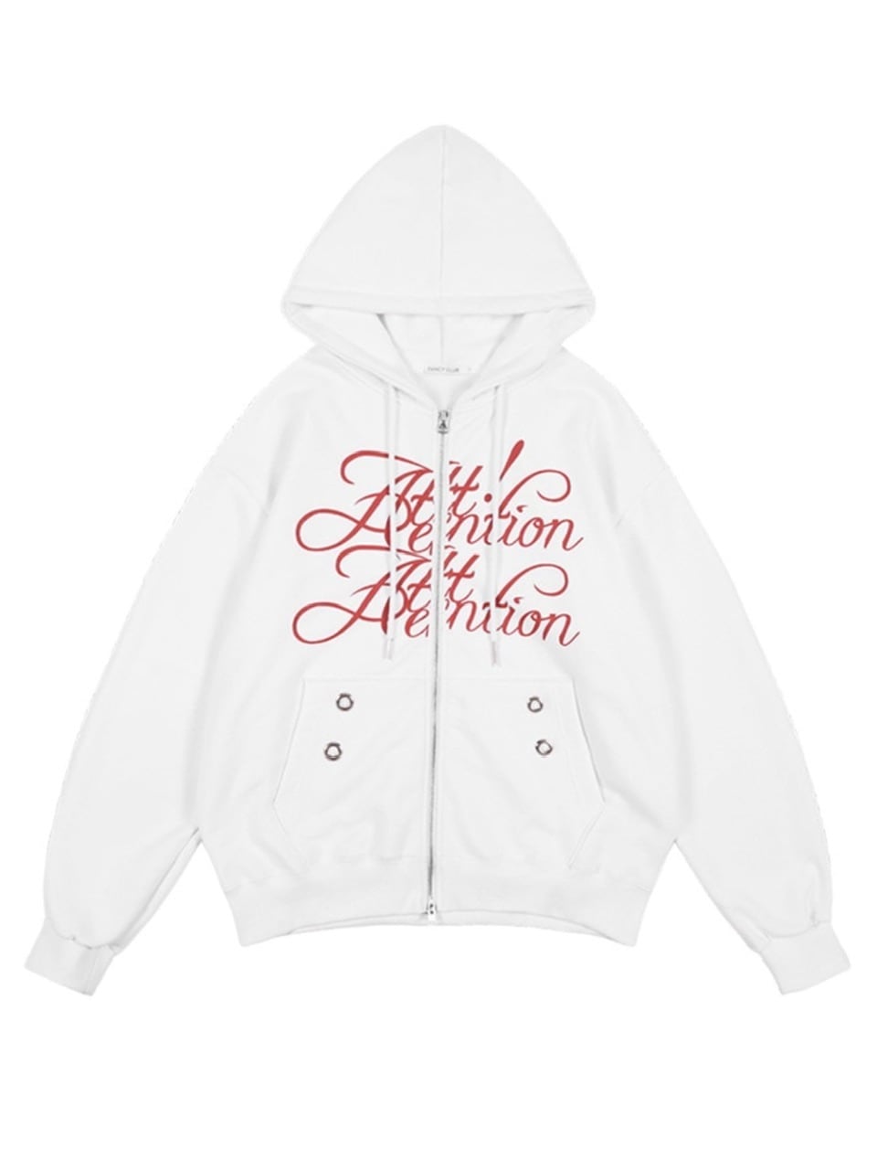 FANCY CLUB】ATTENTION EYELET HOODED ZIP-UP / 【ファンシー
