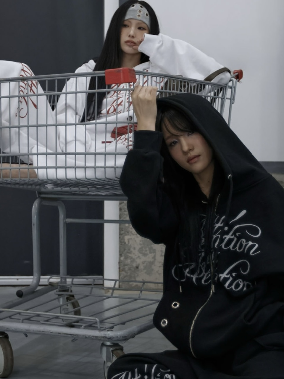 FANCY CLUB】ATTENTION EYELET HOODED ZIP-UP / 【ファンシークラブ