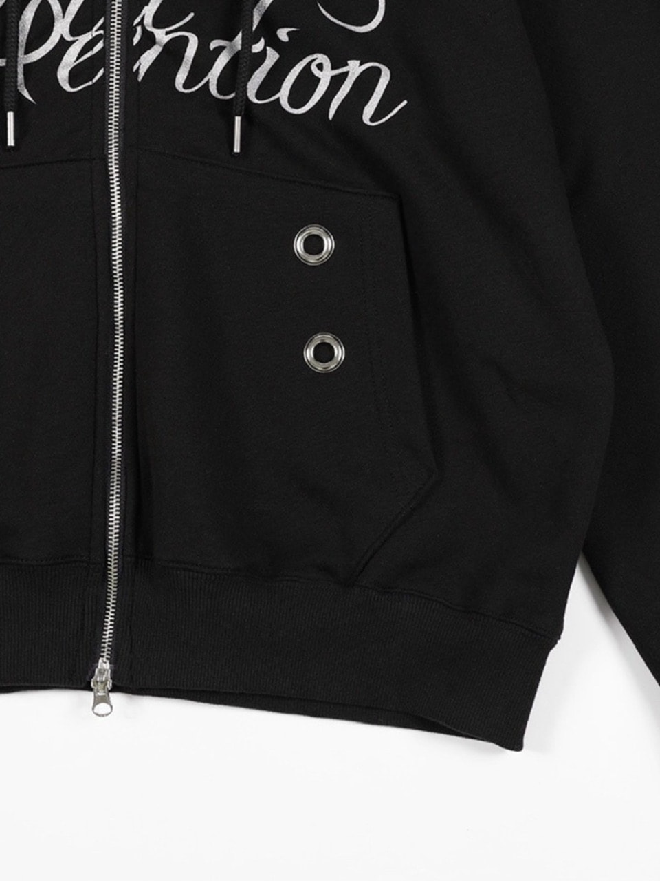 FANCY CLUB】ATTENTION EYELET HOODED ZIP-UP / 【ファンシークラブ