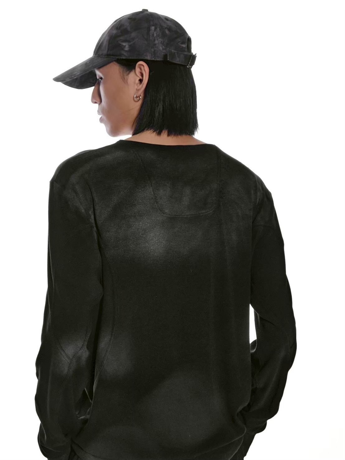 トップス d5ove Basic Washed Long-sleeved Tee d5ove】Basic Washed Long-sleeved Tee / 【ダヴ】スモークウォッシュ