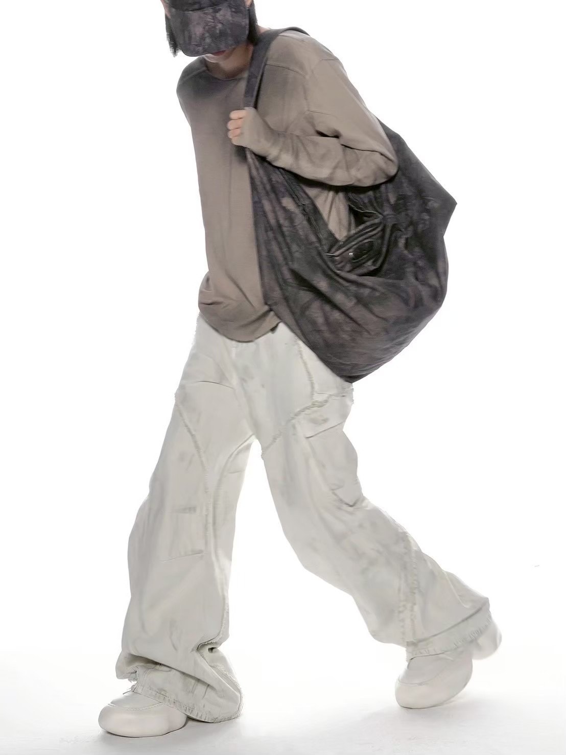 トップス d5ove Basic Washed Long-sleeved Tee d5ove】Basic Washed Long-sleeved Tee / 【ダヴ】スモークウォッシュ