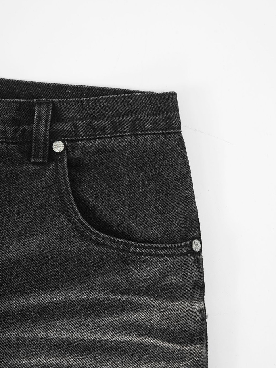 【SURGERY】surgery bone cutting denim wide pants / 【サージェリー】サージェリー ボーン カッティング デニム ワイド パンツ