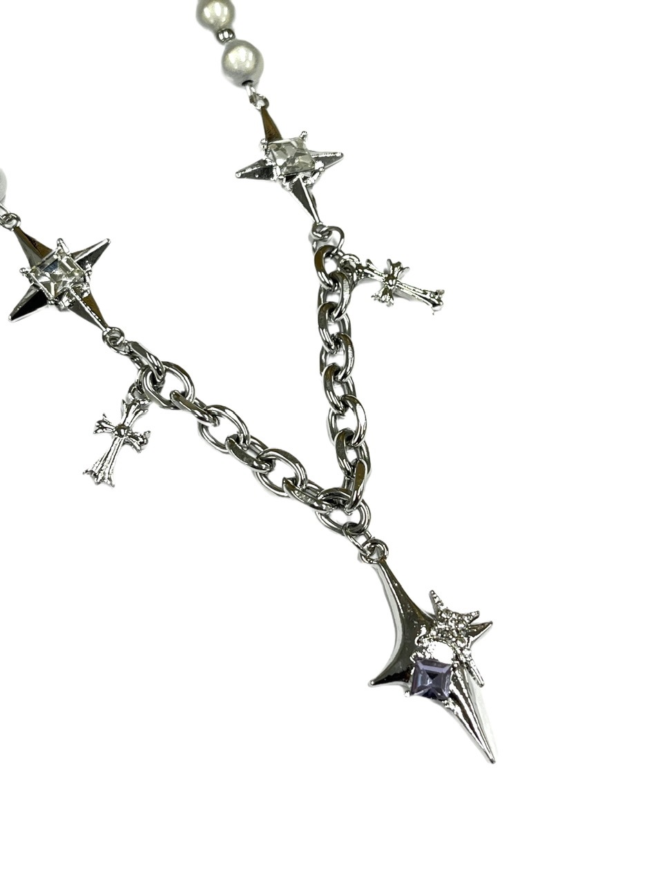 受注制【Never mind the XU】galaxy pearl chain necklace | OUR BRAND