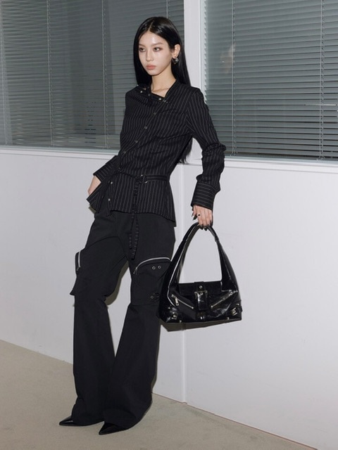 5/19再入荷【NOT KNOWING】Small Moto Hobo Bag (LEATHER) | OUR