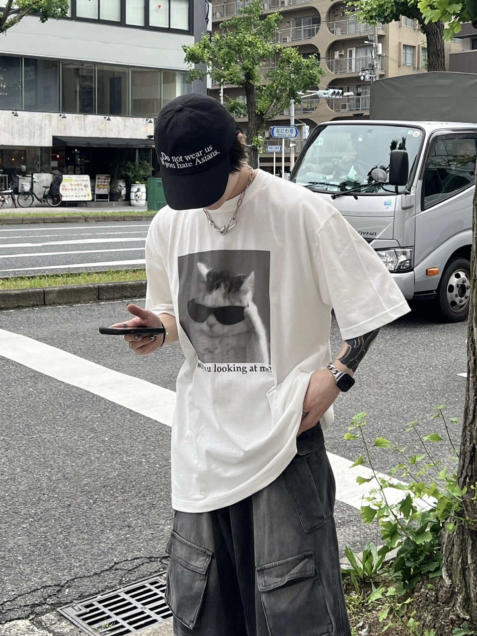 【shi】専用です。 門倉太久斗/22世紀ジェダイ slash shirt blue / TXA-TENGA by