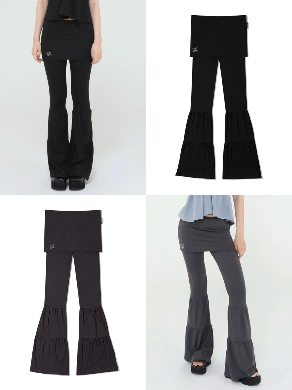 Uglyshadow】BEADS SHIRRING SKIRT LONG PANTS | OUR BRAND