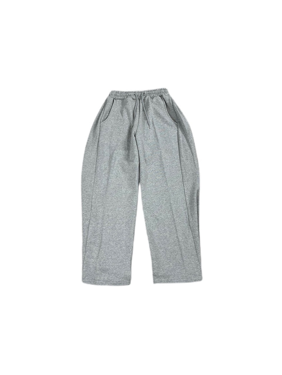 受注制【Chikashitsu +】snap button sweat pants (2color)