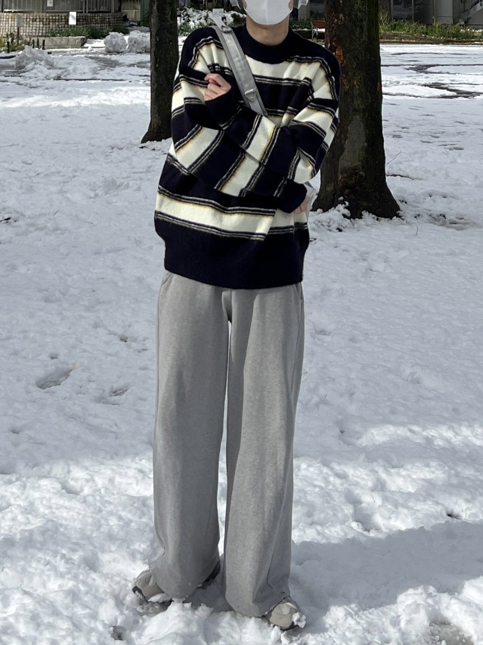 受注制【Chikashitsu +】snap button sweat pants (2color) | OUR