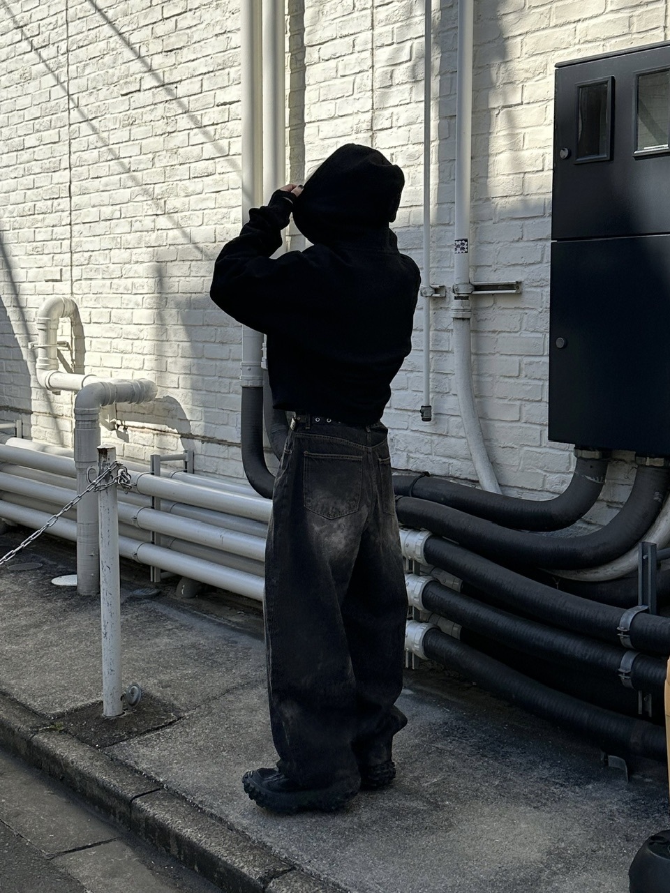 大阪店WEB限定受注制【Chikashitsu +】dirty wash balloon denim