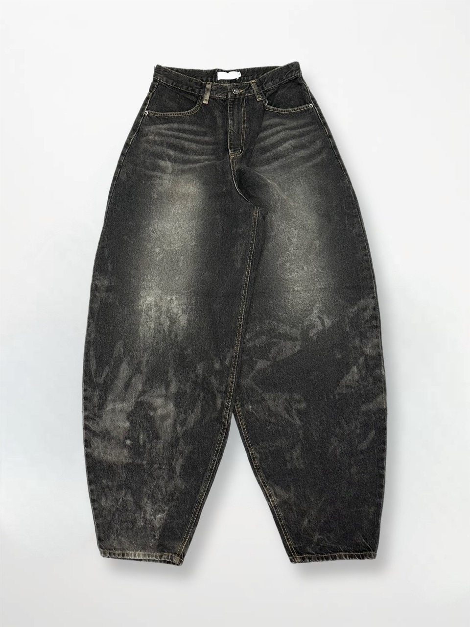 大阪店WEB限定受注制【Chikashitsu +】dirty wash balloon denim