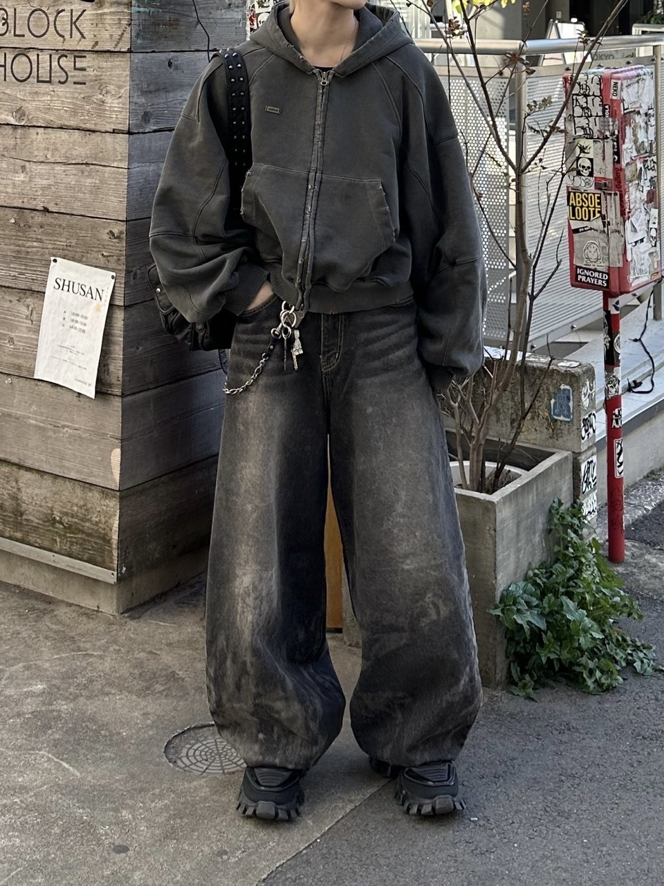 ばふんがばーふんばーふん 大阪店WEB限定受注制【Chikashitsu +】dirty wash balloon denim
