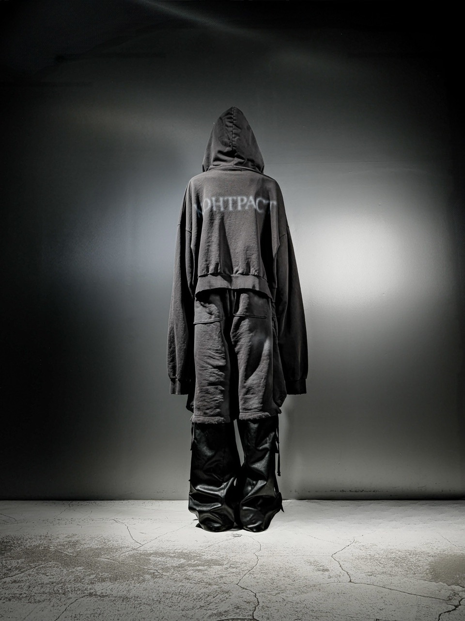 DIG YOUR OWN GRAVE ジップトップス DIG YOUR OWN GRAVE】LEATHER ZIP HOODY / 【ディグユアオウン