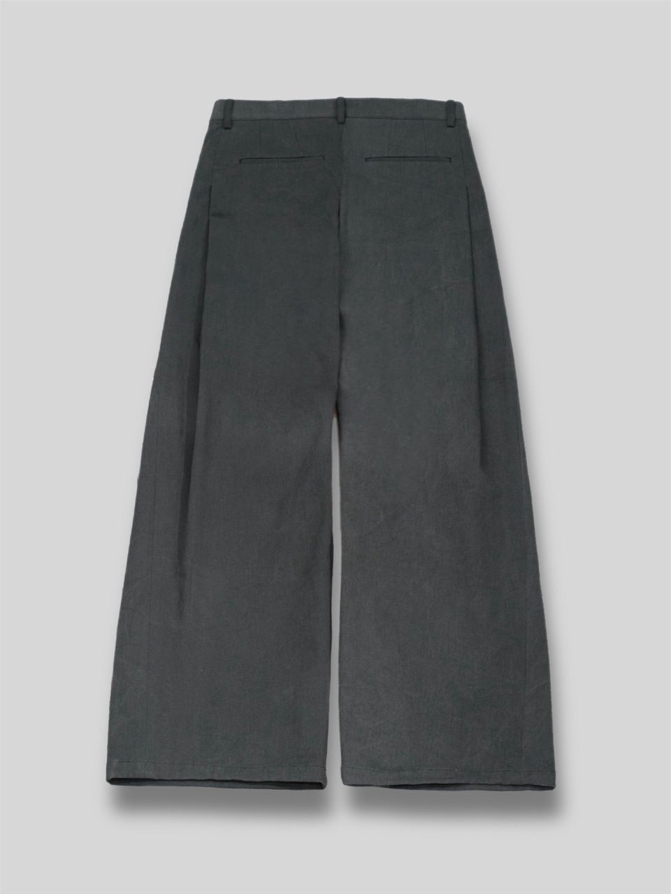 東京店WEB限定受注制【Chikashitsu +】deep tuck cotton wide slacks (3color)