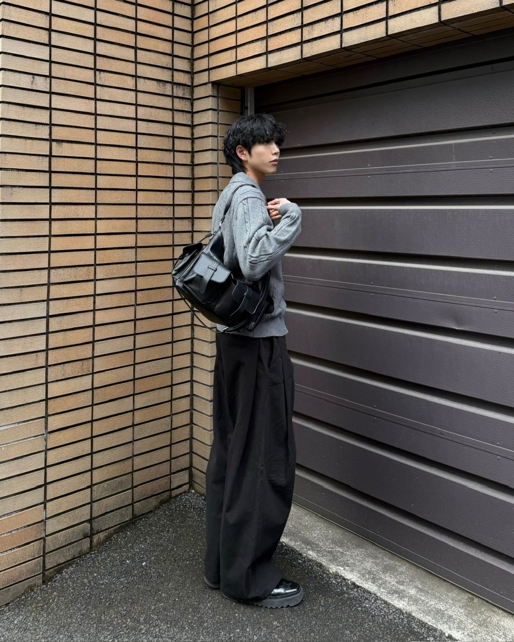 東京店WEB限定受注制【Chikashitsu +】deep tuck cotton wide slacks (3color)