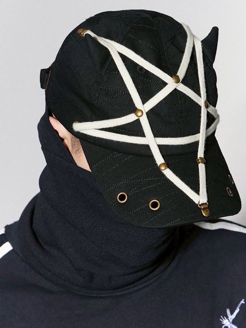 【DND4DES】PENTAGRAM RIVET DEVIL CAP