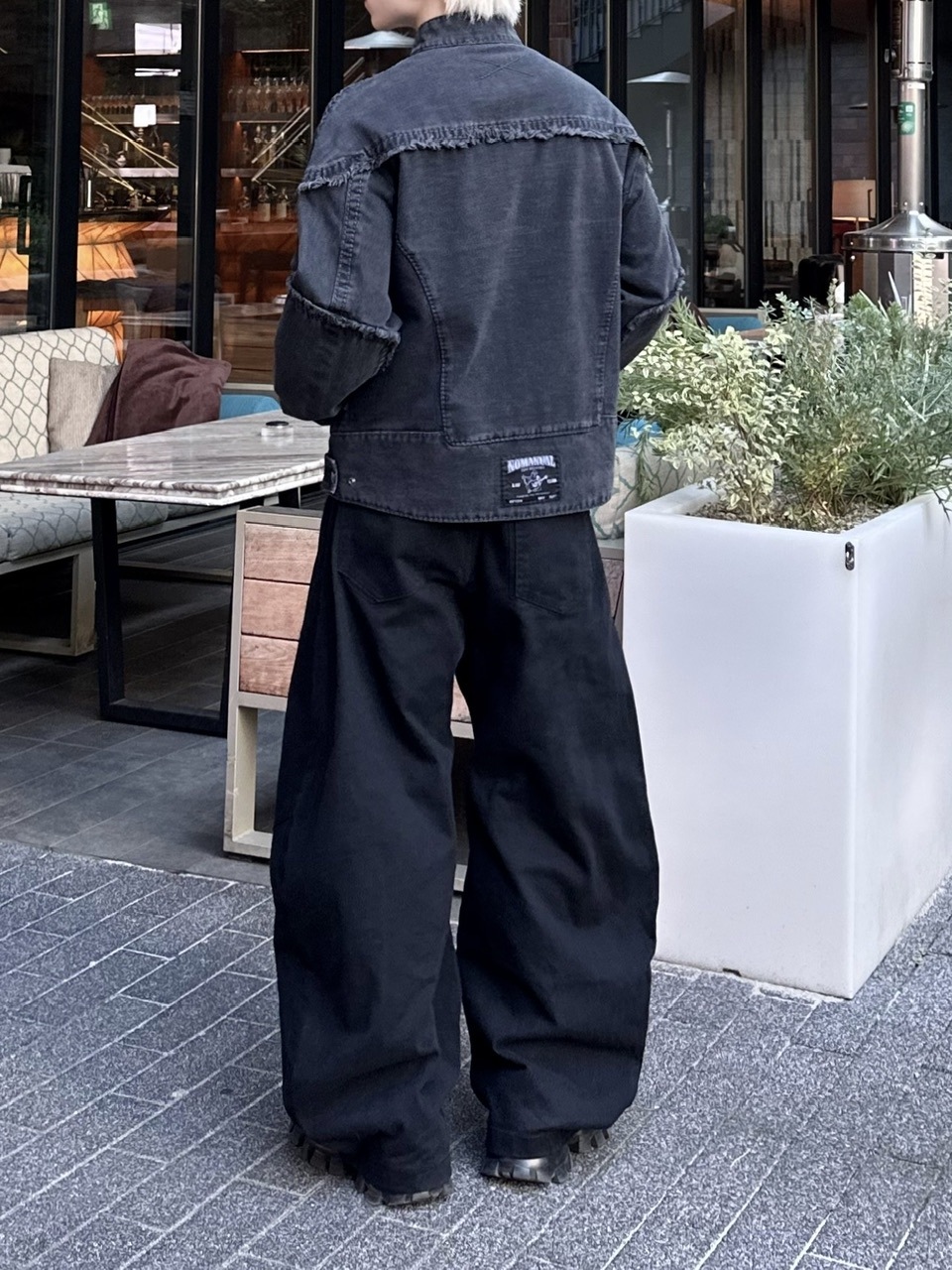 大阪店WEB限定受注制【Chikashitsu +】deep ballon curve pants