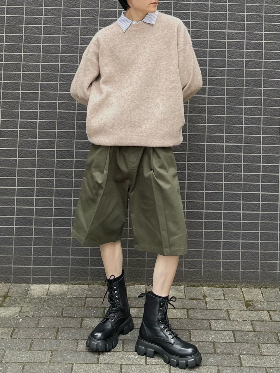 受注制【Chikashitsu +】unisex 6color knit (6color)